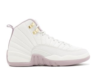 Air Jordan 12 Retro Prem Hc Gg (Gs) "Heiress" Blanc Rose (845028-025)