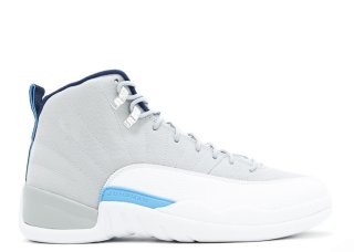 Air Jordan 12 Retro "Unc" Gris Bleu Blanc (130690-007)