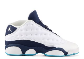 Air Jordan 13 Retro Low Bg (Gs) "Hornets" Blanc Marine (310811-107)