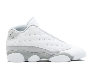 Air Jordan 13 Retro Low Bg (Gs) "Pure Money" Blanc Gris (310811-100)