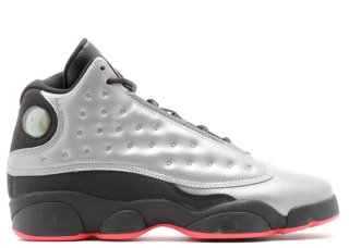 Air Jordan 13 Retro Prm (Gs) "Infrared 23" Argent Noir (696299-023)