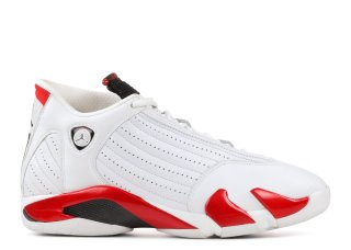 Air Jordan 14 (Og) Blanc Rouge (136011-102)