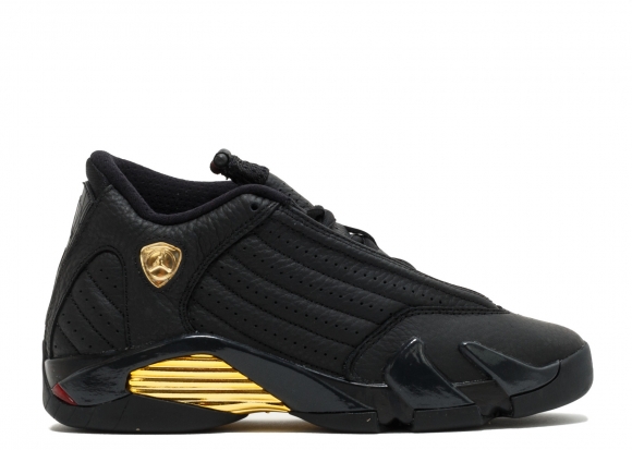 Air Jordan 14 Retro Bg "Defining Moments" Noir Or (487524-022)