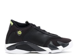 Air Jordan 14 Retro Bg (Gs) "Indiglo" Noir Blanc (487524-005)