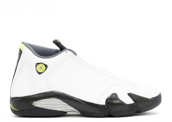 Air Jordan 14 Retro Blanc Noir Vert (487471-106)