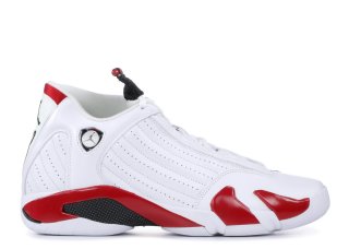 Air Jordan 14 Retro "Candy Cane" Blanc Rouge (487471-101)