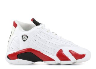 Air Jordan 14 Retro (Gs) Blanc Rouge (312091-101)