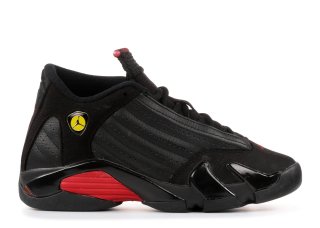 Air Jordan 14 Retro (Gs) "Last Shot 2011 Release" Noir Rouge (312091-010)