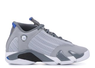 Air Jordan 14 Retro (Gs) "Sport Bleue" Gris (487524-004)