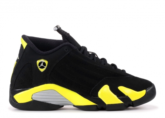 Air Jordan 14 Retro (Gs) "Thunder" Noir Jaune (487524-070)