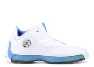 Air Jordan 18 Low Blanc Bleu (306151-104)