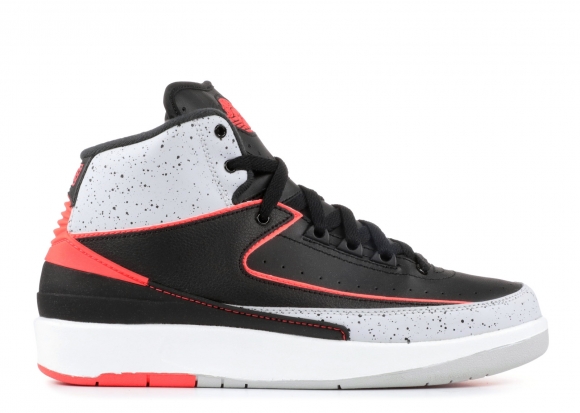 Air Jordan 2 Retro Bg (Gs) "Infrared 23" Noir Gris Orange (395718-023)