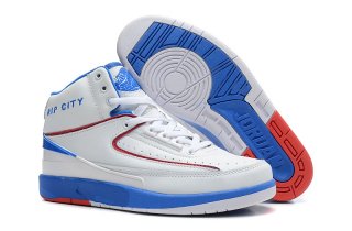 Air Jordan 2 Retro Blanc Bleu Rouge