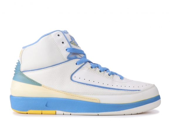 Air Jordan 2 Retro "Carmelo" Blanc Bleu Jaune (308308-141)