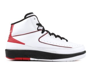 Air Jordan 2 Retro (Gs) "2010 Release" Blanc Rouge Noir (395718-101)