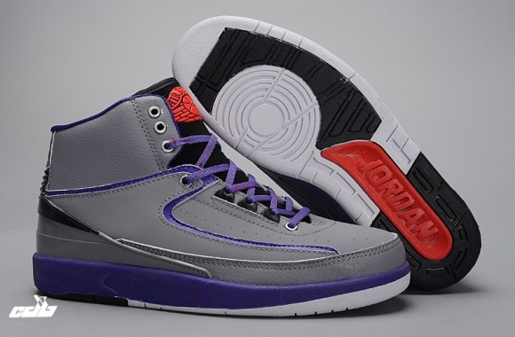 Air Jordan 2 Retro "Iron Purple" Infrared 23 Gris Pourpre