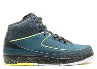 Air Jordan 2 Retro "Nightshade" Vert (385475-303)