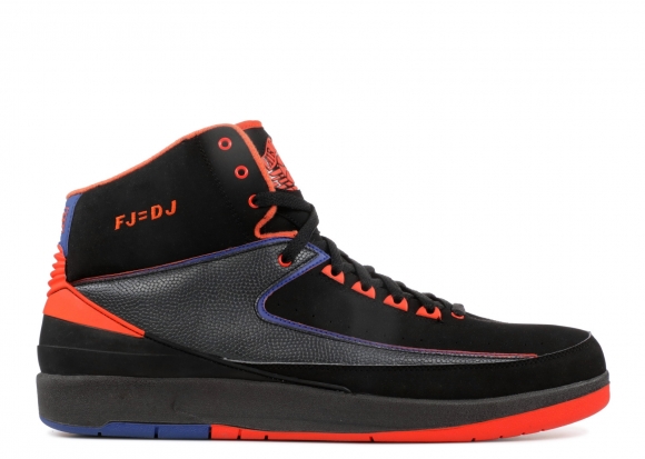 Air Jordan 2 Retro Pe "Fred Jones "Away"" Noir Orange Bleu (mjord65874513)