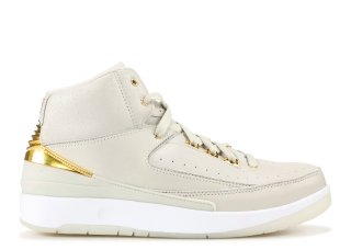 Air Jordan 2 Retro Q54 Bg (Gs) "Quai 54" Blanc Or (866034-001)