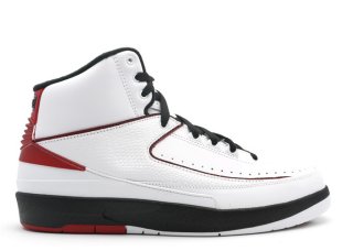 Air Jordan 2 Retro Qf "2010 Release" Blanc Noir Rouge (395709-101)