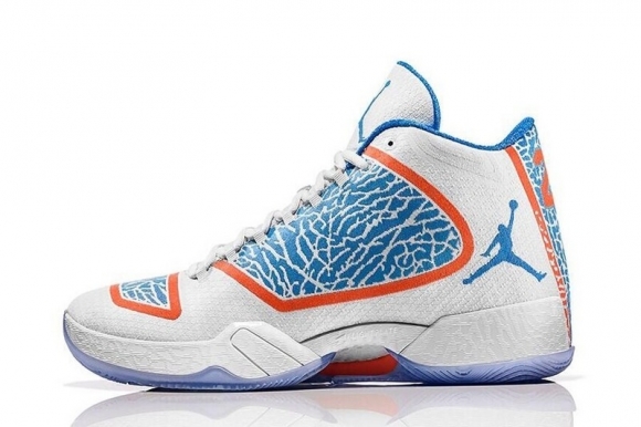 Air Jordan 29 Blanc Bleu Orange