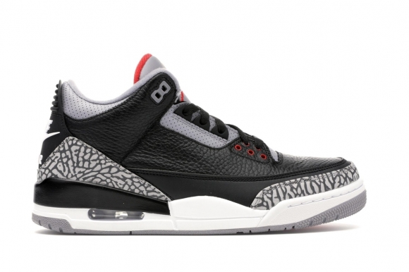 Air Jordan 3 "Black Cement" Og 2018 Noir Rouge Gris (854262-001)