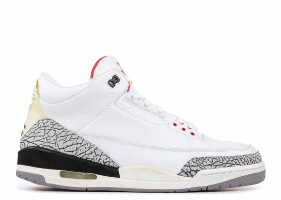 Air Jordan 3 Retro Blanc Noir Rouge (136064-102)