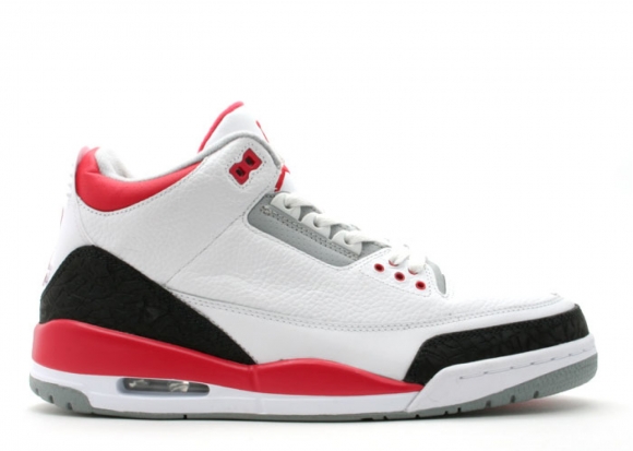 Air Jordan 3 Retro Blanc Noir Rouge (136064-161)