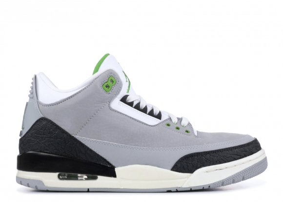 Air Jordan 3 Retro "Chlorophyll" Gris Noir (136064-006-)