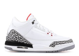 Air Jordan 3 Retro (Gs) "2011 Release" Blanc Noir (398614-105)