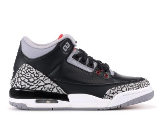 Air Jordan 3 Retro (Gs) "2011 Release" Noir Blanc (398614-010)