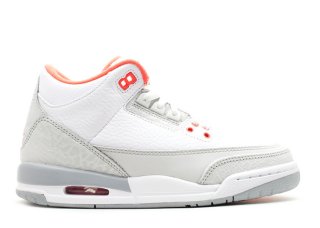 Air Jordan 3 Retro (Gs) Blanc Orange (441140-101)