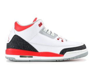Air Jordan 3 Retro (Gs) Blanc Rouge (834014-161)
