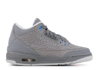 Air Jordan 3 Retro (Gs) Gris Bleu (441140-015)