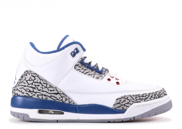 Air Jordan 3 Retro (Gs) "True Bleue 2011 Release" Blanc Noir (398614-104)