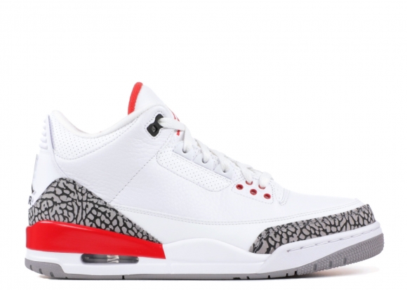 Air Jordan 3 Retro "Katrina" Blanc Rouge (136064-116)