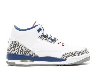 Air Jordan 3 Retro Og Bg (Gs) "True Bleue 2016 Release" Blanc Bleu (854261-106)