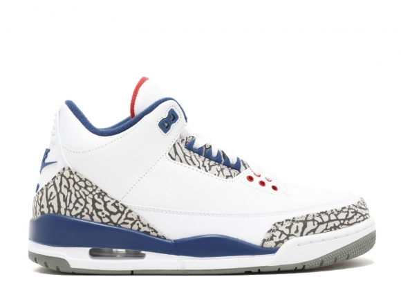 Air Jordan 3 Retro Og "True Bleue 2016 Release" Blanc Bleu (854262-106)