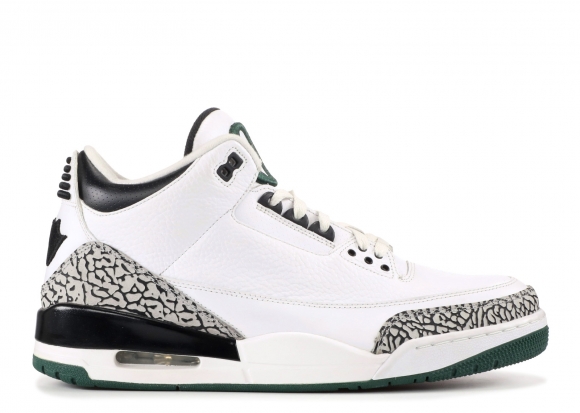 Air Jordan 3 Retro "Oregon Pit Crew" Blanc Noir Vert (ho11mnjdl594282233)