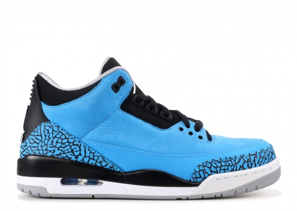 Air Jordan 3 Retro "Powder Bleue" Bleu Noir (136064-406)