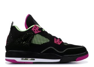 Air Jordan 4 Retro 30Th Gg (Gs) "Fuchsia" Noir Rose (705344-027)