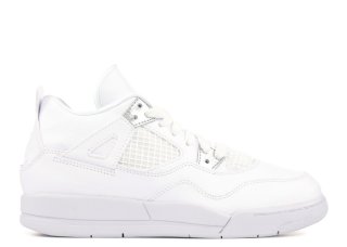 Air Jordan 4 Retro Bp (Td) "Pure Money" Blanc (308499-100)