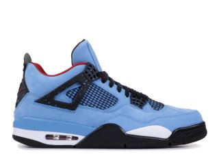 Air Jordan 4 Retro "Cactus Jack Friends And Family" Bleu (aj4-765007)