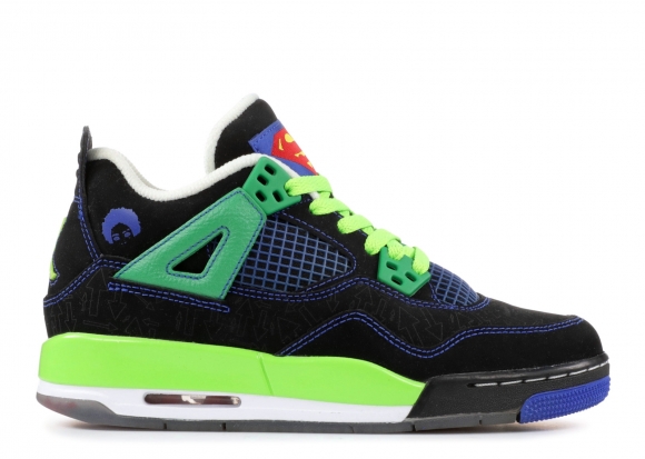 Air Jordan 4 Retro Db (Gs) "Doernbecher" Noir Vert (408452-015)