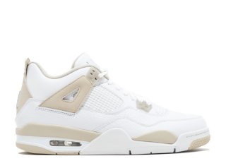 Air Jordan 4 Retro Gg (Gs) "Linen" Blanc (487724-118)