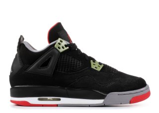 Air Jordan 4 Retro (Gs) "Countdown Pack" Noir Rouge Blanc (308498-003)