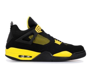 Air Jordan 4 Retro Ls "Thunder" Noir Jaune (314254-071)