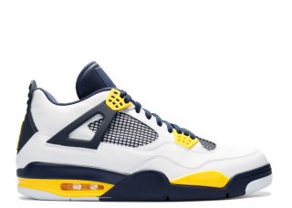 Air Jordan 4 Retro "Marquette" Blanc Noir Jaune (h012mnjdls247)