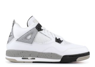 Air Jordan 4 Retro Og Bg (Gs) "White Cement" Blanc Gris (836016-192)