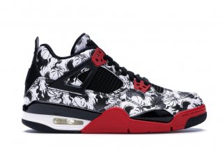 Air Jordan 4 Retro "Tattoo" 2018 (Gs) Noir Rouge Blanc (bv7451-006)